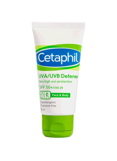 Cetaphil UVA/UVB Defence SPF 50+ Sunscreen terbaik