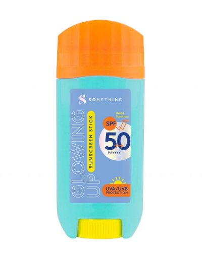 Somethinc Glowing Up Sunscreen Stick SPF 50+ PA ++++ Rekomendasi skincare glowing terbaik